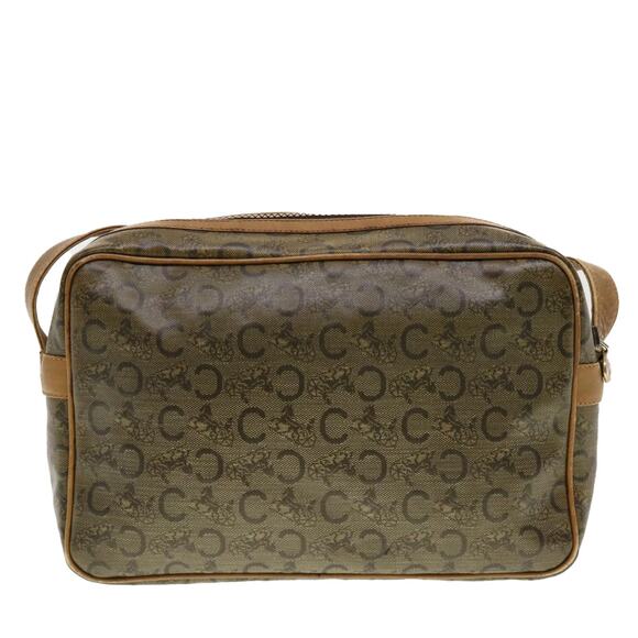 CELINE C Macadam Canvas Shoulder Bag Beige - Picture 3 of 13